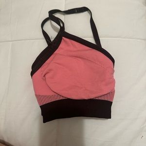 Lululemon  Hold Your Om ll Sports Bra pink and Black